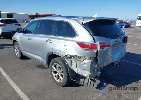 2014 Toyota Highlander Xle V6 z USA, uszkodzony, nr VIN 5TDKKRFH0ES028096